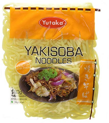 Yutaka Soft Yakisoba Noodles 150g | Pre-Cooked Japanese Stir-Fry Noodles | Quick & Easy Meal | Vegan-Friendly