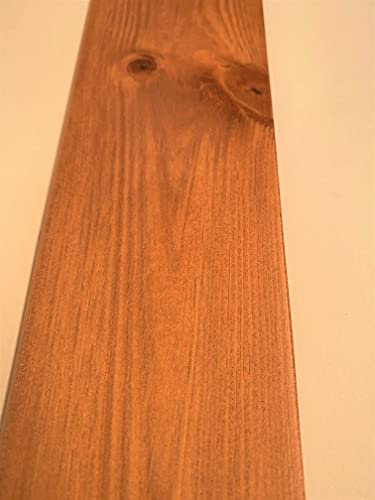 Battiscopa in legno massello di Abete mm. 70x13 confezione totale mt. 24,00. made in Italy (Abete tinta ciliegio mm.70x13 pz.10 mt.24,00)