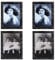 LOVEXIU Halloween Bild Verwandlungsbild Horror Galerie, 2 pcs Halloween Deko Horror, Halloween 3D Lentikular Magic Hologramm für Dekoration Gespenstische, Gruselige Themenpartys, 29cm*22.5cm