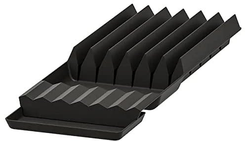 Uppdatera Messerfach 20x50 cm - Einsatz für Schubladen - Messerhalter - schwarz