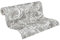 A.S. Création Blumentapete 3D Optik Weiß Grau PintWalls 387181 Vliestapete 3D Effekt Floral 10,05x0,53m Made in Germany