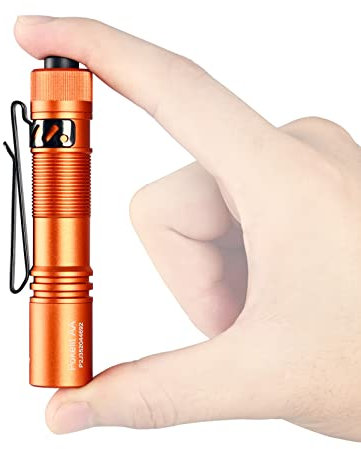 ACEBEAM Pokelit AA Wiederaufladbare Taschen-EDC-Taschenlampe 550 High Lumen Kleine Taschenlampe 90+ High CRI Led-Taschenlampe für Camping, Wandern, den täglichen Gebrauch (Orange)