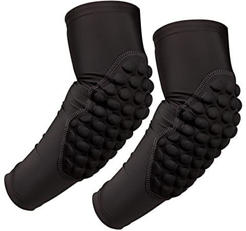 Topeter Padded Arm Sleeves Youth Compression Elbow Pads 1 Pair Basketball Shooter Sleeves