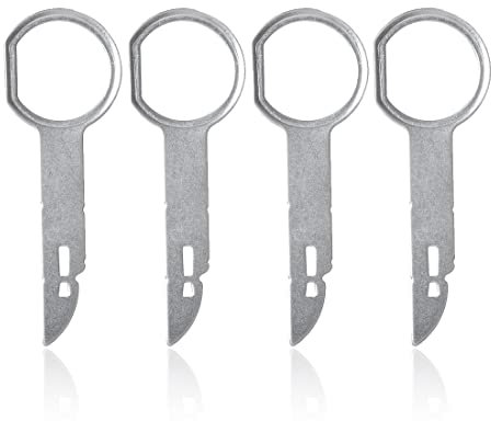 4 Pezzi Chiavi di Sblocco per Autoradio Way Chiavi di Estrazione Smontaggio Autoradio Stereo Compatibili