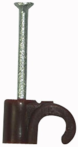 Fermacavo Rotondo Marrone 3.50MM 100/BOX, Clip per cavi, Qtà X 100 | ZZV42415