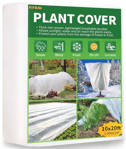 30 x 6 m Pflanzenabdeckung, Frostschutz, 30 g/m², schwimmende Reihenabdeckungen für Garten, Hochbeet, wiederverwendbar, Frosttuch, Decke für Gemüse, Baum, Blume, Obst, Outdoor-Pflanzen