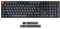 Keychron K10 Clavier de Jeu mécanique sans Fil, 104 Touches Pleine Taille rétroéclairées par LED Blanches Rechargeables USB-C Clavier Filaire Bluetooth, Gateron G Pro Switch Marron pour Mac/Windows