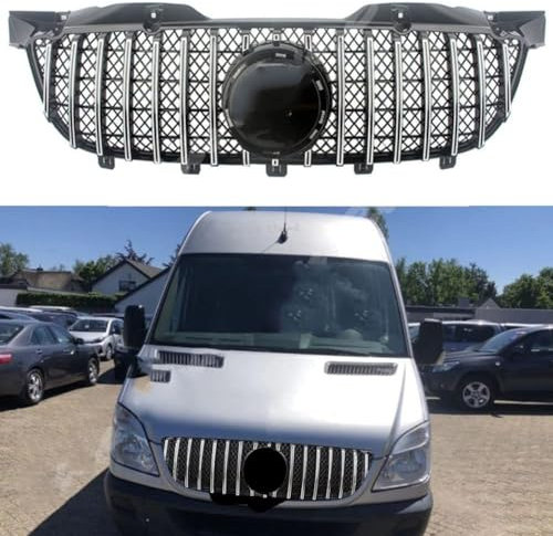 caits Frontgrill,kompatibel mit Mercedes-Benz Sprinter W906 2009 2010 2011 2012 2013,Frontstoßstange Sportgrill Kühlergrill,B