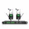 XTUGA RW2090 Wireless in Ear Monitor System, Mono IEM Monitoring with Dual Channel 2 * 100 Frequencies, 230ft(70m) Operation, Bluetooth Earphone Fit for Stage, Studio and Band (2 Bodypacks)