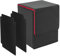 IVODEELA Card Deck Box with Two Dividers,Premium Game Deck Storage Box Fits 100 Single Sleeved Cards,Case Compatible with MTG,TCG,Yugioh,Magic,Commander,Black Red