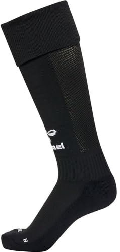 hummel Unisex Hmlessential Football Sock, BLACK/WHITE, 43-46 EU