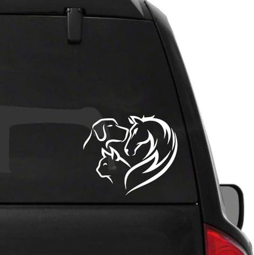 Rakelfix Herz aus Pferd Hund und Katze ca.20cm Tiere Tierliebe