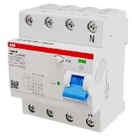 ABB F204 B-25/0.03 FI-Schutzschalter Typ B – RCD 4-polig 25 A 30 mA 10 kA allstromsensitiv 4TE für PV & Frequenzumrichter 2CSF204568R1250