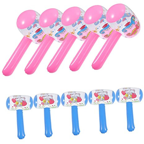 12 Piezas Martillo neumatico Globos de Fiesta en la Piscina Martillo de Fiesta en la Piscina Fiesta Halloween Accesorios Halloween Juguetes Regalos Martillo Inflable de Juguete