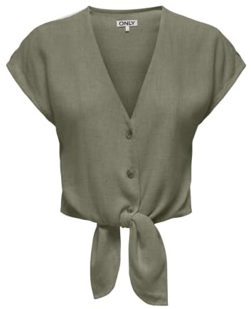 Onlsiesta Ss Knot Lin Bl Shirt PNT Noos