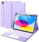 Vobafe Keyboard Case for A16 11th Generation 2025/iPad 10th Gen 2022(11/10.9 inch), 7 Colors Backlit, Detachable Multi-Touch Trackpad Keyboard with Pencil Holder for iPad 11th/10th Gen, Purple