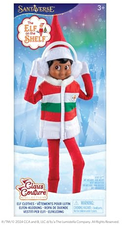 The Elf on the Shelf® Claus Couture® Winterspaziergang | Daunenweste & Ohrenschützer | Scout Elf Outfit