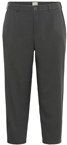 KAFFE CURVE Damen Anzughose KCMERLA Damen Pants Hosen Größe Größen Weites Bein Business High Waist Hose Elastische Taille Tapered