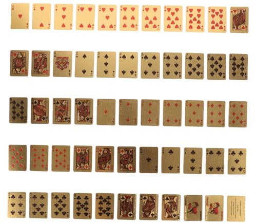 WESIEVYA 1 Satz Mini-pokerspielzeug Kleines Spielkartenset Reisespielkarten Mini-spielkartenspielzeug Wasserfeste Pokerkarten Brettspielkarten Lustige Spielkarten Kinderspielzeug Plastik