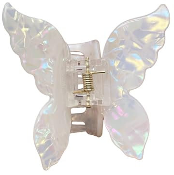 Clips De Pelo De Mariposa | Pinza De Pelo Fija Para Mujer | Diapositivas De Pelo De Mariposa | Adornos Para El Pelo De Mariposa | Herramienta De Decoración Del Cabello De Apariencia Para