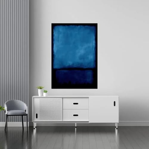 Mark Rothko Museum Ausstellung Moderne abstrakte Kunst Poster Leinwand Malerei Wanddrucke Bild für Wohnzimmer Heimdekoration 80x120cm Rahmenlos