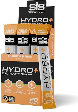 Science in Sport Hydro+ Elektrolyt-Getränkepulver, 20 Beutel, Orange & Mango