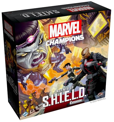 Fantasy Flight Games | Marvel Champions: Agents of S.H.I.E.L.D Expansion | Cooperative Card Game | Ages 14+ | 1-4 Players | 90+ Minutes Playing Time