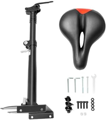 ACROSSPART Elektrischer Skateboard Sattel Faltbarer Stoßdämpfender Sitz Elektro Roller Sattel Sitz Höhe Einstellbar Scooter Sitz E-Scooter Zubehör