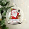 Custom Personalised Wooden Santa Glass Christmas Tree Bauble Decoration