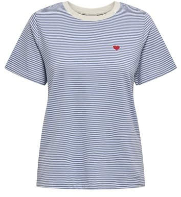 JdY Damen Jdypisa S/S Print Top JRS Noos, Ebb and Flow, M EU