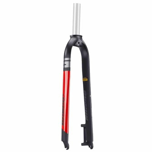 26/27.5/29 Zoll Fahrrad Gabel Mountainbike Gabel MTB Gabeln,Aluminiumlegierung Harte Gabel/A-SäUle Scheibenbremse/Gerades Rohr 28.6 * 220mm/Offener 100 * 9mm/FüR Mountainbike/Rennrad