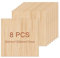 8 placas de madera contrachapada de 3 mm: 300 x 300 mm, madera contrachapada, superficie lisa, placas de madera, para manualidades, carpintería, trabajo láser, pirograbado, modelismo