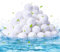 Cirulli Pool filterbälle 800g für Sandfilteranlagen,Ersetzen 28 kg Filtersand,Wiederverwendbare Filterbälle,Filterbälle für Pools,Schwimmbäder,Aquarien,Sandfilteranlage,Weiß