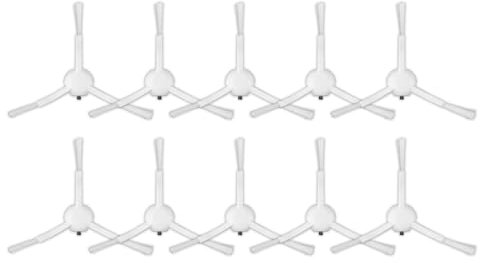 (10 piezas) X20+ Cepillos laterales para aspiradora robot Xiaomi X20+/ X20 Plus/ 1S/ S20 plus/ S20+/ X10+/ X20 pro, kit de cepillos laterales, cepillos para bordes y accesorios para cepillos