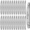 STALEKS EXPERT NFE-40-100/150-25 - Lima per unghie a mezzaluna su due lati, grana 100/150 g, strato sottile di schiuma, 25 pezzi
