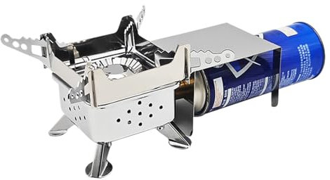 Campingofen - Propane Oven in Simple Burner, Compact Foldable Storage Oven with Wind Board, Accessories, Adjustable Kitchen with Efficiency for Picnics by Rucksackin
