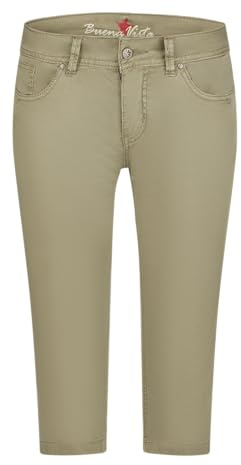 Buena Vista Damen Capri Hose Malibu (DE/NL/SE/PL, Alphanumerisch, L, Regular, Regular, aloe)