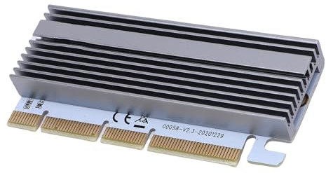 Plyisty SSD zu PCIE X16 Adapter -Karte mit Aluminium -Wärme Dissipator für Festplatten M.2 NVME Hochgeschwindigkeitstransfer Update für Desktop Speicher Benutzer Unterstützen /