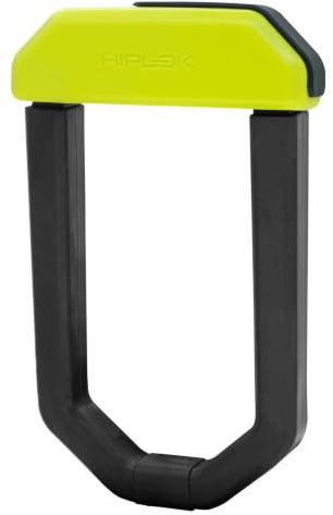Hiplok DX1000 Anti-Angle-Grinder D Lock, Neon Yellow, Sold Secure Powered Cycle Diamond, Heavy Duty U Lock for Bicycle, E-Bike, Cargo Bike & Motorbike, High Security Bike Lock with 3 Keys