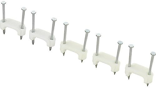 TRU Components DOPPEL-NAGELSCHELLEN 13 MM WEI 100 ST