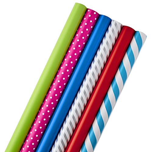 Hallmark 5JXW1746 Geschenkpapier, Papier, Feststoffe und Muster