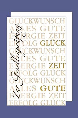 AvanCarte Gesellenprüfung Karte Grußkarte Glückwunsch Erfolg Energie 16x11cm