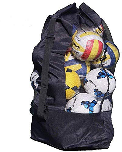 SUBZHAOYI 10-15 Ball Net Bag Extra Large Football Basketball Storage Bag for Training