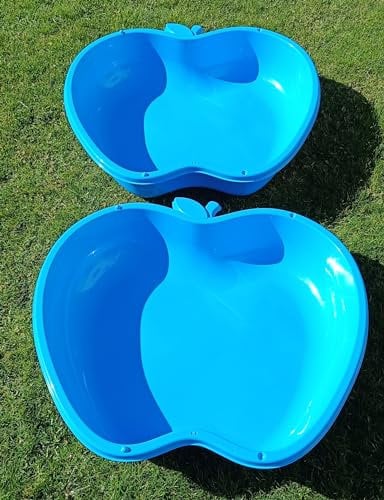 2-er Sandbox Sandkasten in Apfelform XL (Blau)