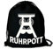 Logoshirt® Ruhrpott I Förderturm I Stoffbeutel I bedruckt I schwarz I AZO-free I stabiler Kordelzug I Lizenziertes Design