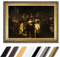 Bild mit Rahmen - Rembrandt Die Nachtwache 90x70 cm - Gerahmtes Leinwandbild Alte Meister - Antiker Rahmen Gold Barock, Klassisch