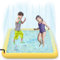 SOKA Large Square Sprinkle and Splash Water Play Age 5+ Mat Sprinkler Splash Pad Summer Spray Inflatable Water Toy for Kids Dogs Pets and Outdoor Garden Family Activities - Yellow