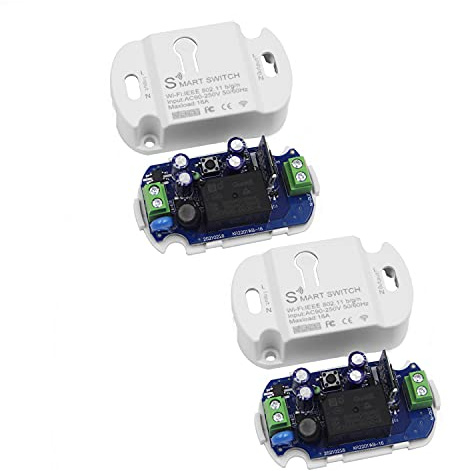 RODOT 16A Inline WiFi Smart Switch Relay, 120V Smart Life Wireless Module