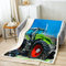 Autos Flanell Fleecedecke Cartoon LKW Traktor Sherpa Decke Kinder Jungen Mädchen Landmaschinen Wohndecke Baufahrzeug Dekor Kuscheldecke für Schlafsofa Couch Decke 150x200cm