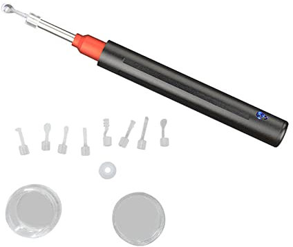 Otoskop Ohrenschmalz Kamera Entferner, Kabelloses Otoskop Ohrlöffel mit LED-Licht 3.5mm Visual Ear Scope Kamera IP67 Wasserdicht Otoskop Ohrreiniger Endoskop für Erwachsene, Kinder, Haustiere